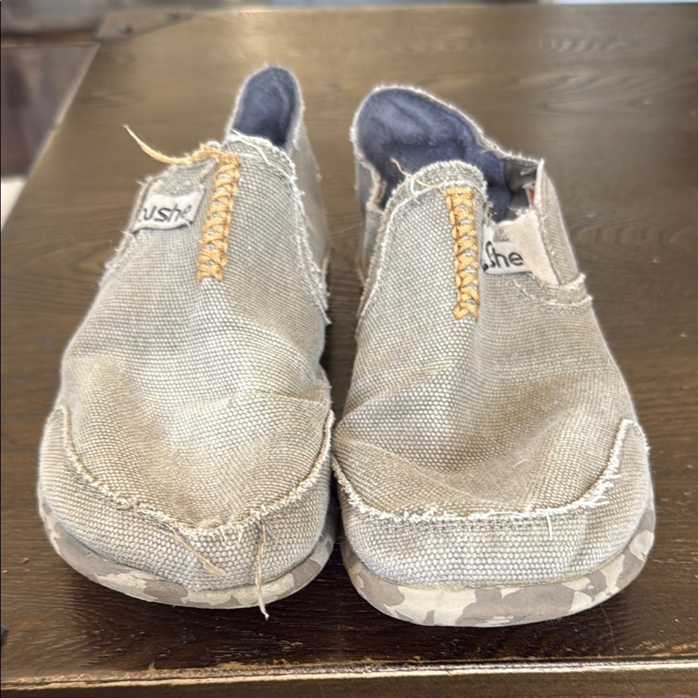 Cushe Gray Loafers Slip-Ons Casual